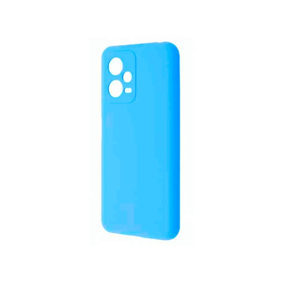 Capa de Silicone com Moldura de Câmera para Xiaomi Redmi Note 12 Pro Azul